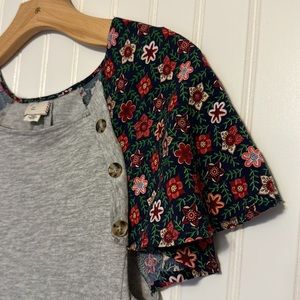 Anthropologie Amberly 9-H15 STCL top